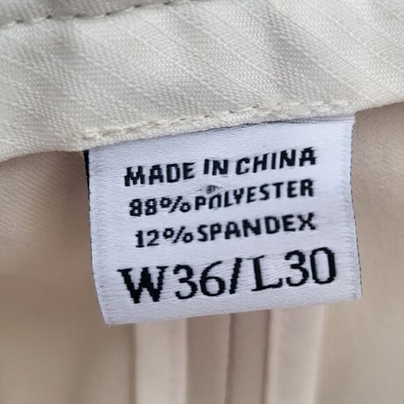 FJ Footjoy Golf pants men's size 36 cream colored - Picture 3 of 10